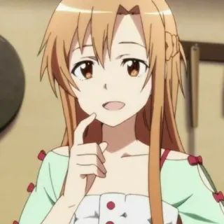 😄 Asuna Yuuki Sword Art Online Anime, Postać, Słodkie, Dziewczyna, Sword Art Online, Asuna telegram sticker