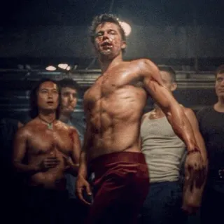 👊 Fight Club kampf, blut, film, brad pitt, gewalt, club, seife telegram sticker