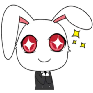 ☺️ 兔子, 动漫, 可爱, 闪亮 whatsapp sticker