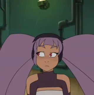 🛠 Entrapta She-Ra and the Princesses of Power cartoon, animated, Entrapta, purple hair telegram sticker
