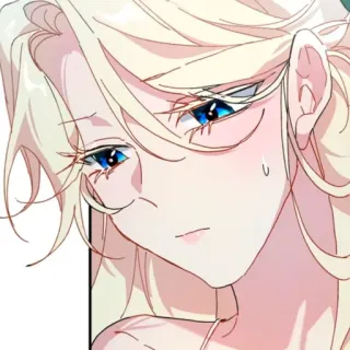 🪞 anime, cartoon, manga, blonde, girl telegram sticker