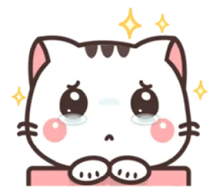 🥺 mèo, buồn, khóc, kawaii, hoạt hình, nhãn dán, động vật whatsapp sticker