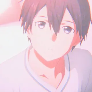 🥢 Kirito Sword Art Online Anime, Manga, Kirito, Sword Art Online, Karakter, Animasi Jepang telegram sticker