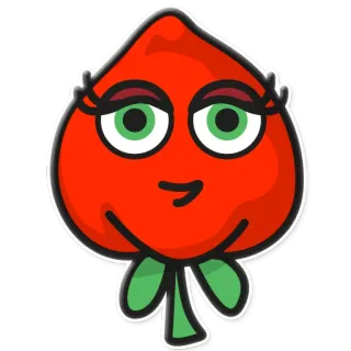 😀 Obst, Cartoon, Niedlich, Rot, Pflanze telegram sticker