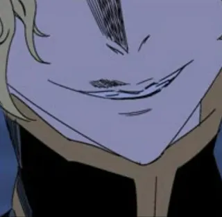 😏 anime, manga, smirk, evil, villain telegram sticker