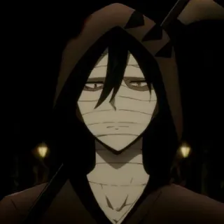 🩸 Isaac Foster Angels of Death anime, manga, Isaac Foster, Angels of Death, scythe, horror telegram sticker