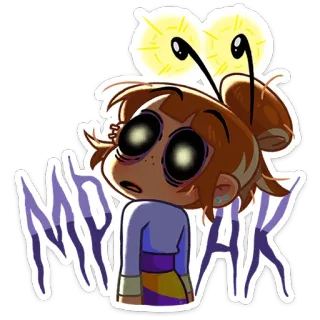 🐝 MYYAK cartone animato, animato, personaggio, adesivo whatsapp sticker