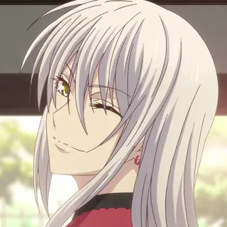 🐍 anime, manga, cartoon, character, smiling, wink telegram sticker