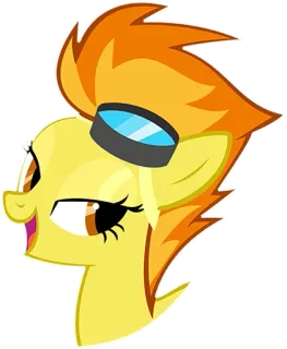 😏 Spitfire My Little Pony pony, pegasus, cartoon, animation, Spitfire, My Little Pony whatsapp sticker