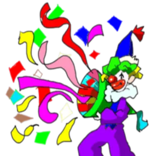 Clown @StikerDi telegram stickers