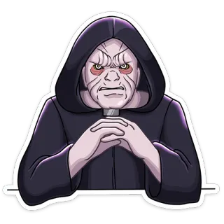 😊 Emperor Palpatine Star Wars シス, スターウォーズ, 皇帝, パルパティーン, 悪役 telegram sticker