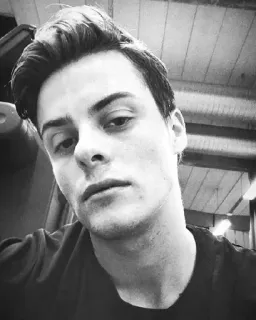 ◾️ man, portrait, black and white, selfie, face, person whatsapp sticker