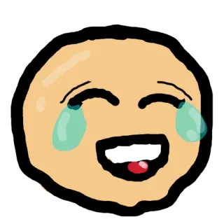 😂 emoji, crying, laughing, joy, funny, expression telegram sticker