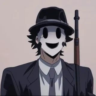 🎭 Аниме, Оружие, Маска, Шляпа, Костюм, Персонаж, Снайпер telegram sticker