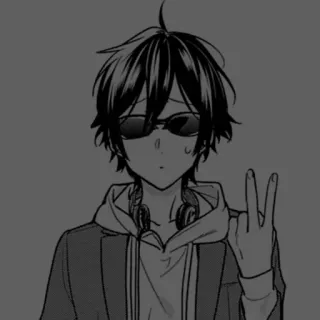 🪡 Anime, Kartun, Karakter, Kacamata, Anak laki-laki telegram sticker