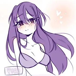 😊 Yuri yuri Anime, Garota, Fofa, Ilustração telegram sticker