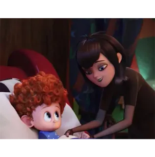 😴 Mavis Dracula Hotel Transylvania Мультфильм, Анимация, Фильм, Монстры на каникулах, Мэвис, Деннис telegram sticker