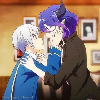 🤍 Anime, Hörner, Romantik, Süß, Dämon, Junge, Charakter telegram sticker