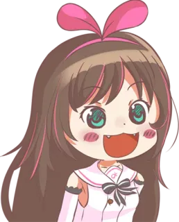 😃 Garota anime, Desenho animado, Kawaii, Fofo, Chibi whatsapp sticker