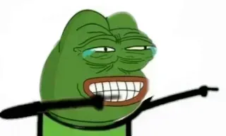 🤣 Pepe Pepe the Frog, meme, internet culture, dab, frog telegram sticker