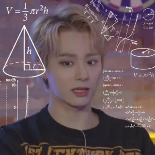 🧑‍🏫 V=π pensare, matematica, formule, calcoli, confusione, frustrazione, kpop telegram sticker