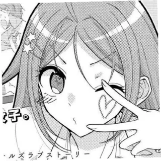 💘 るラブストーリー anime, mangá, desenho animado, coração, garota, ilustração telegram sticker