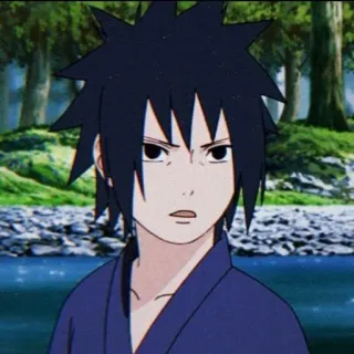 🙅 Sasuke Uchiha Naruto anime, manga, sasuke, uchiha, naruto, character telegram sticker