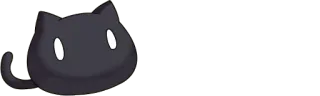😶 แมว, ดำ, น่ารัก, สัตว์, สติกเกอร์ telegram sticker
