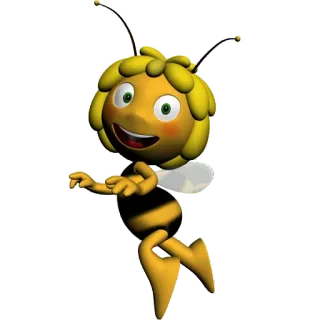 😆 Maya Maya the Bee Пчелка Майя, мультфильм, пчела, анимация, насекомое whatsapp sticker