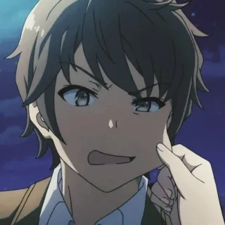 🌟 Anime, Cartoon, Junge, Figur, Gesicht, Lächeln telegram sticker