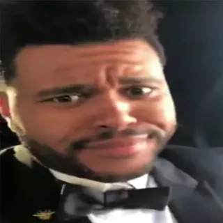 🙄 The Weeknd musician, singer, celebrity, portrait telegram sticker
