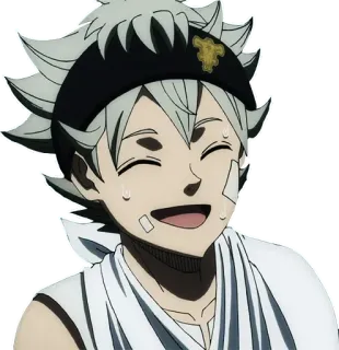 😄 Asta Black Clover 애니메이션, 만화, 블랙 클로버, 아스타, 소년 telegram sticker