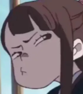 😒 Аниме, Лицо, Выражение, Смешные, Мультфильм, Персонаж telegram sticker