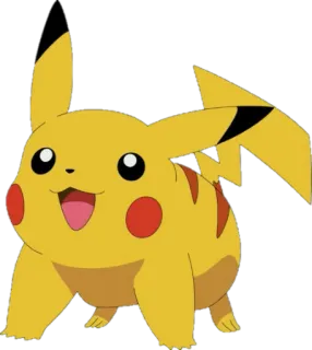 😀 Pikachu Pokemon โปเกมอน, ปิกาจู, อนิเมะ, การ์ตูน, น่ารัก telegram sticker