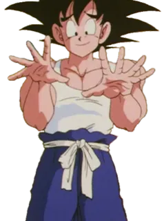 😅 Goku Dragon Ball Goku, Dragon Ball, anime, manga, cartoon telegram sticker