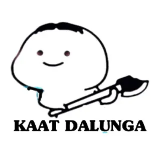 🪓 KAAT DALUNGA Mème, Mème indien, Texte, Kaat Dalunga telegram sticker