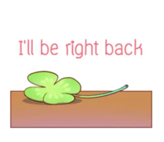Little clover_Eng whatsapp stickers