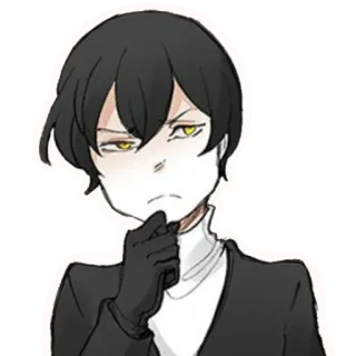 🤔 Anime, Dibujo, Boceto, Retrato, Manga telegram sticker