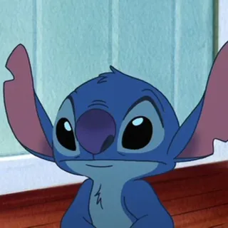 ❣️ Stitch Lilo & Stitch Obcy, Słodki, Niebieski, Kreskówka, Disney telegram sticker