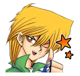 👍 Joey Wheeler Yu-Gi-Oh! anime, kreskówka, Joey Wheeler, Yu-Gi-Oh!, kciuk w górę, postać telegram sticker