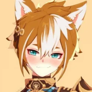 ☺️ Gorou Genshin Impact anime, fox, genshin impact, dog, gorou, character telegram sticker