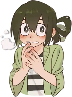 😨 Tsuyu Asui My Hero Academia Anime, My Hero Academia, Tsuyu Asui, Froppy telegram sticker