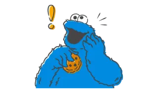 ❗ Cookie Monster Sesame Street คุกกี้มอนสเตอร์, เซซามีสตรีท, การ์ตูน, คุกกี้, มัปเพ็ต telegram sticker