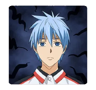 😡 Kuroko Tetsuya Kuroko no Basket Anime, Basketball, Ausdruckslos, Ernst, Manga whatsapp sticker