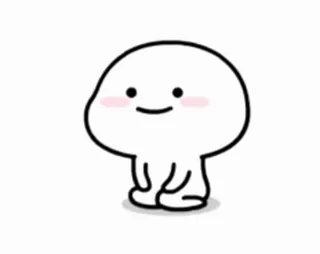 😂 carino, personaggio, semplice, macchia, minimalista telegram sticker