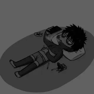🌑 Dabi My Hero Academia anime, dabi, my hero academia, character, fanart telegram sticker