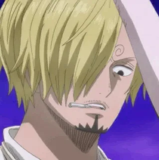 🎷 Sanji One Piece Anime, Koch, Kochen, Blond, Pirat whatsapp sticker