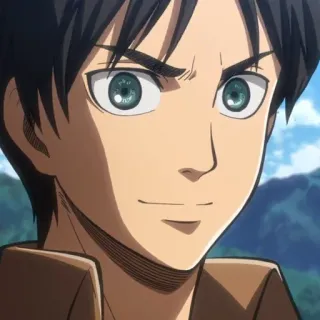 🗡 Eren Yeager Attack on Titan Anime, Ataque dos Titãs, Eren Yeager, Personagem, Mangá, Animação japonesa, Animação whatsapp sticker