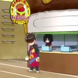 🕶 チーズハンバーグ Anime, Eten, Restaurant, Burger telegram sticker