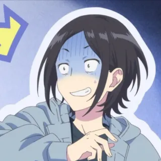 😨 Anime, Karakter, Ekspresi wajah, Terkejut, Manga whatsapp sticker